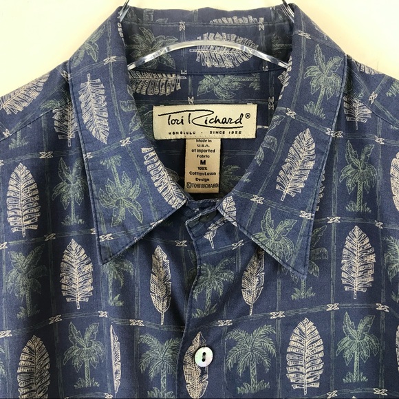 TORI RICHARD Hawaiian Aloha Shirt M - Picture 2 of 7